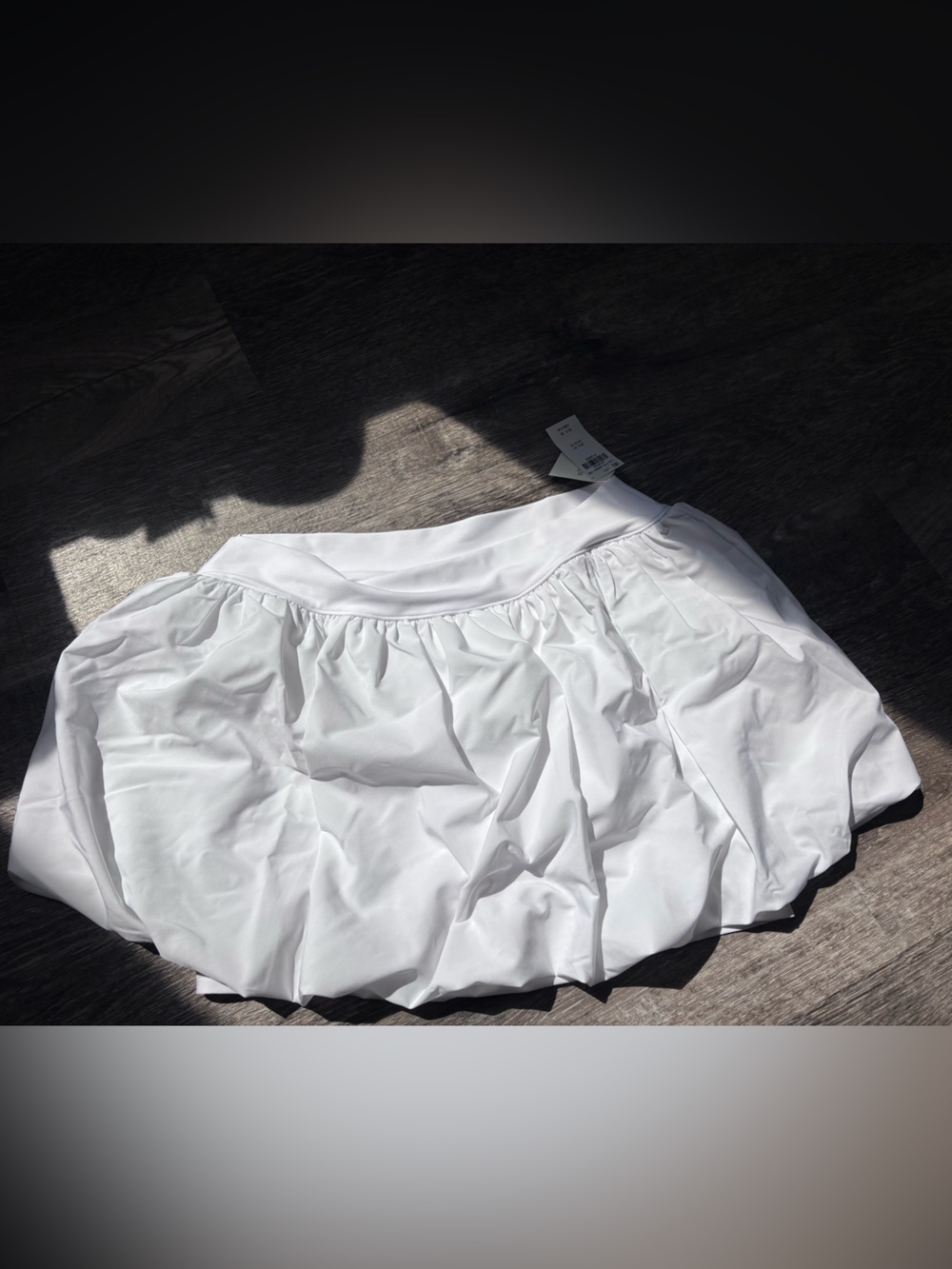Abercrombie & Fitch White Bubble Mini Skirt